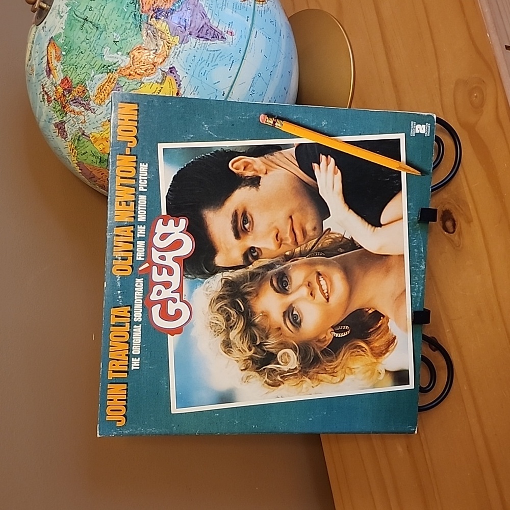 Vintage Grease gatefold 2 LP records soundtracks album